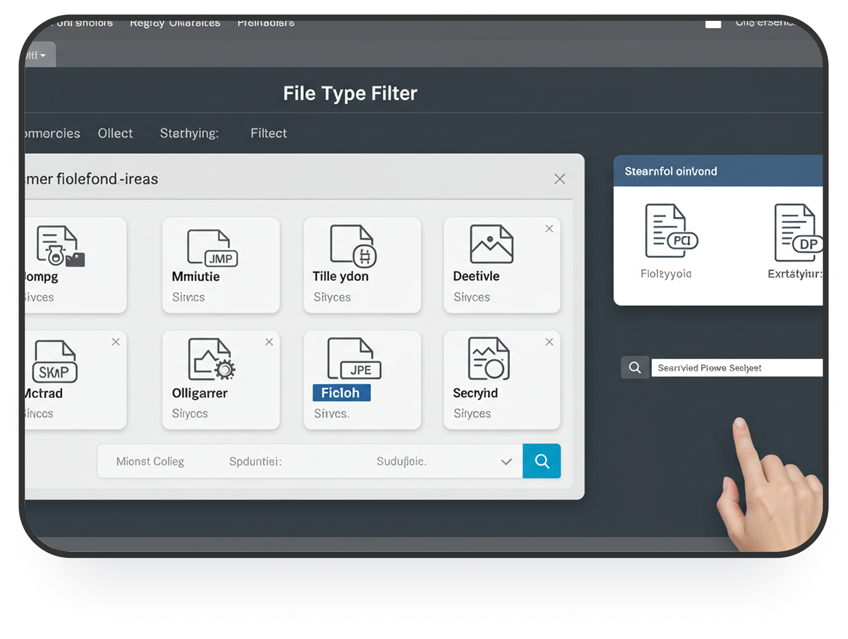 File Type Filter Interface